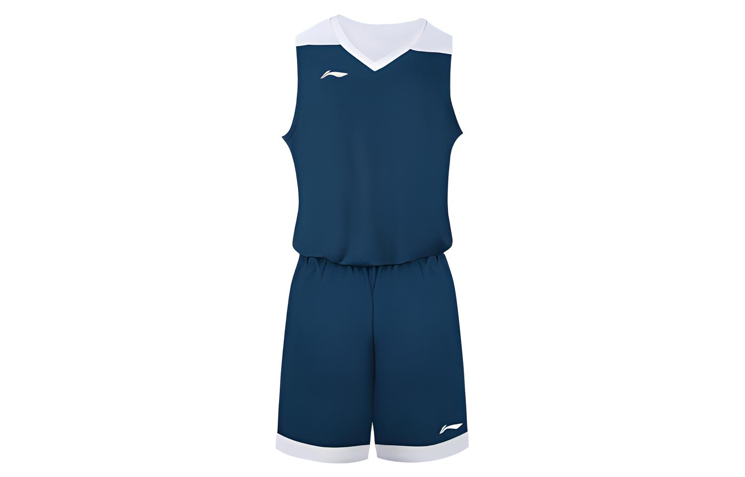 Li Ning Basketball Suit Men s Dark Simple Blue YATU039-3 165