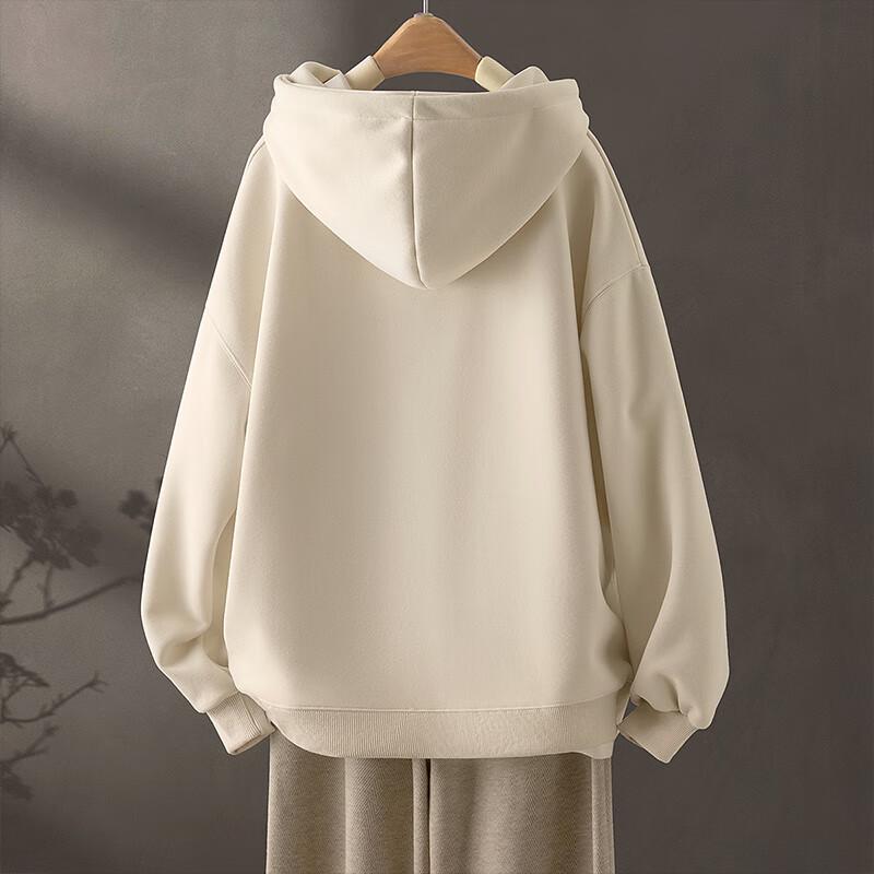 Women's Academy Style Loose Hooded Drawstring Sweatshirt