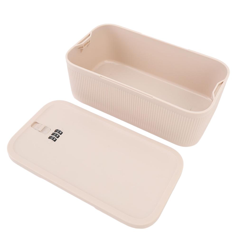 Portable Small Lock Box Combination Lock Box Personal Travel Secure Box with Password for Dorm Trave