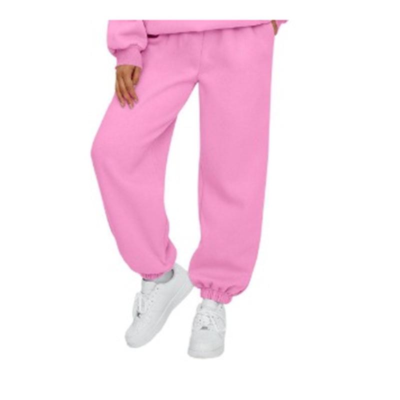 Women's High-Waisted Casual Sweatpants - Versatile Cuffed Pants for Home or Sports