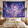 Galaxy Tapestry Wall Hanging Starry Sky Celestial Tapestry for Bedroom Living Room Dorm Decor Aesthetic Fantasy Backdrop No Dril