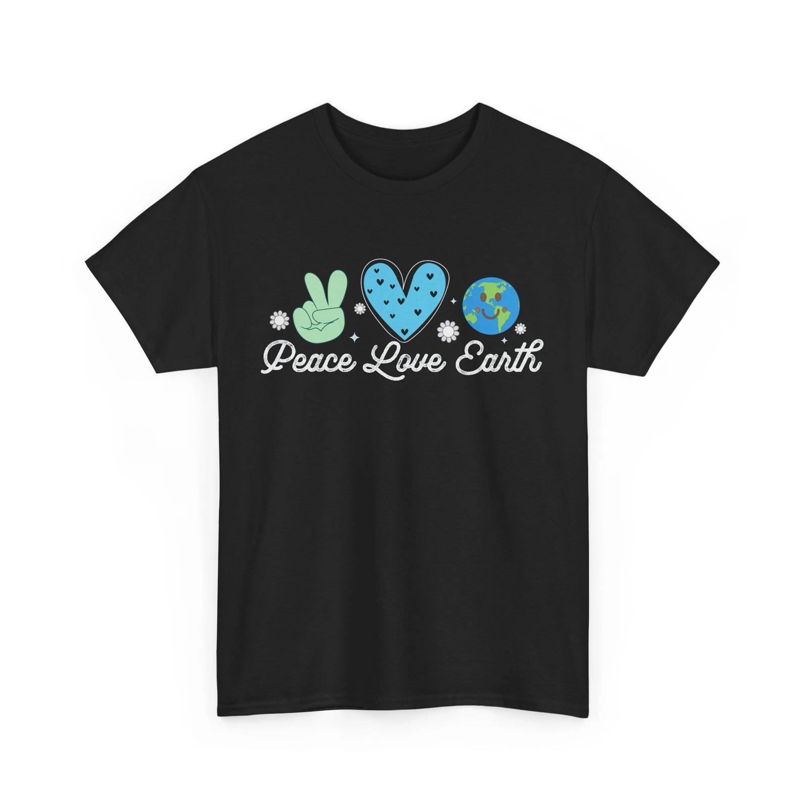 Love Not War T-Shirt | Peace Movement Tee | Positive Vibes Gift S