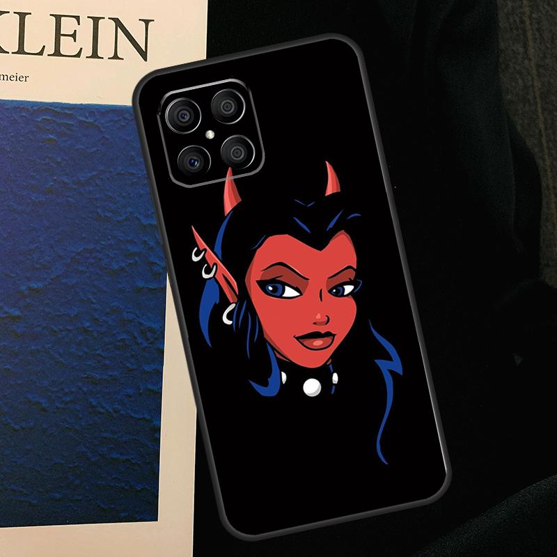 Aesthetic Devil Woman Bad Girl Case For Honor 50 70 90 Lite X9b X9a X8b X8a X8 X9 X9c Honor 200 Pro Magic 7 5 6 Lite Cover