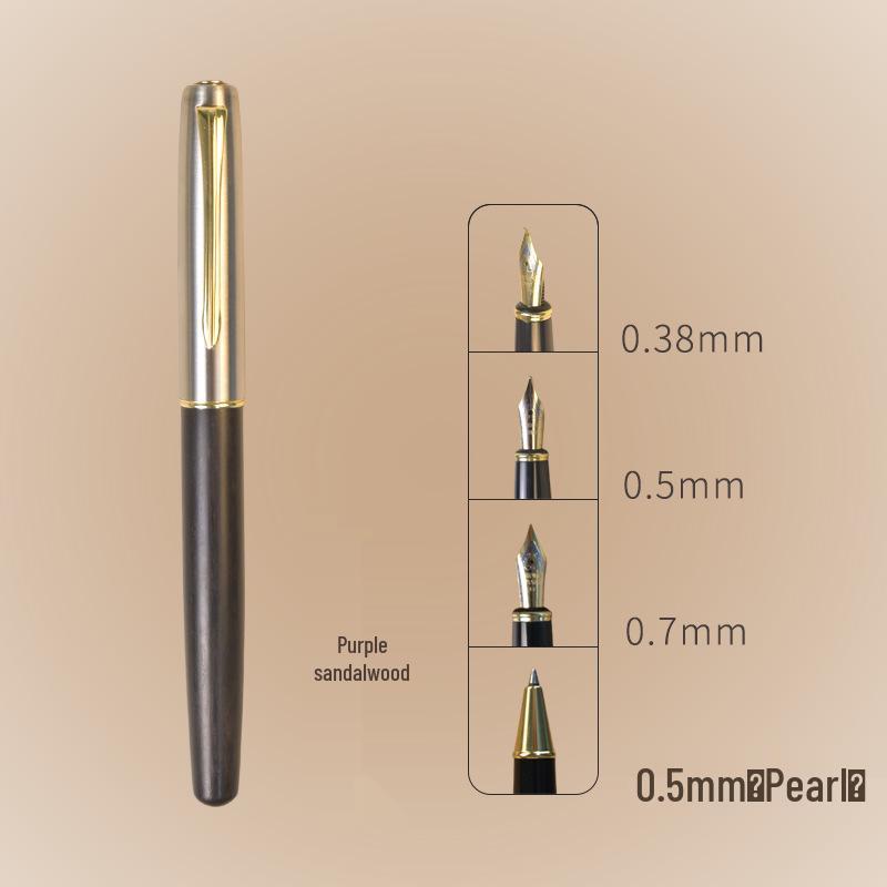 Retro Solid Wood Calligraphy & Signature Ink Pen