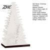 Holiday Decoration for Entryway LED Wooden Christmas Tree Tabletop Decor, Glowing Hollow Light Up Festive Home Table Centerpieces Ornaments Party And