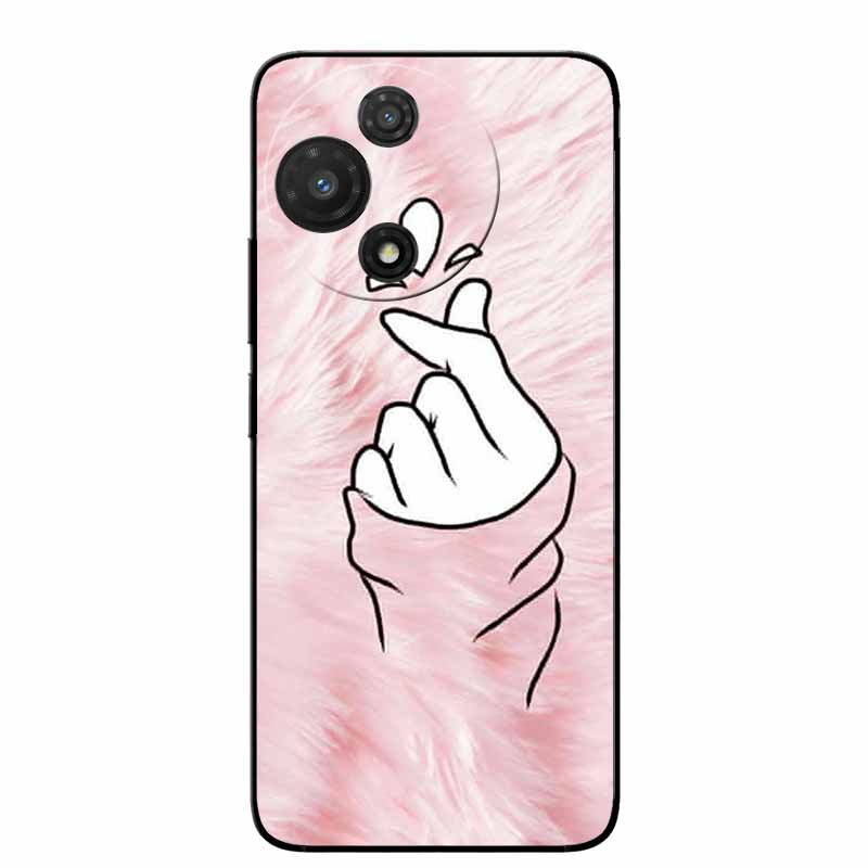 For TCL 60R 5G Case T519H Fashion Protective Silicone Back Cover Cases For TCL 60 R Animal Black Phone Funda TCL 60R T519H Coque