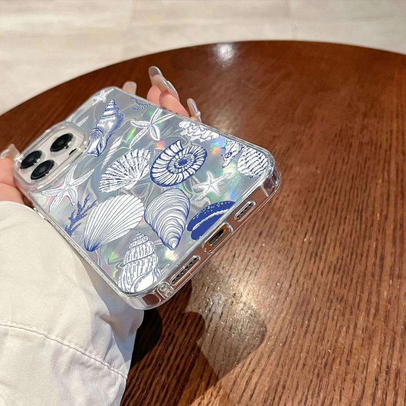 Summer Seashell Starfish Girls Phone Case For Xiaomi Poco X3pro X5 M6 X6 X3 NFC M5s M6 Pro C75 C61 Water Texture Fundas Cover