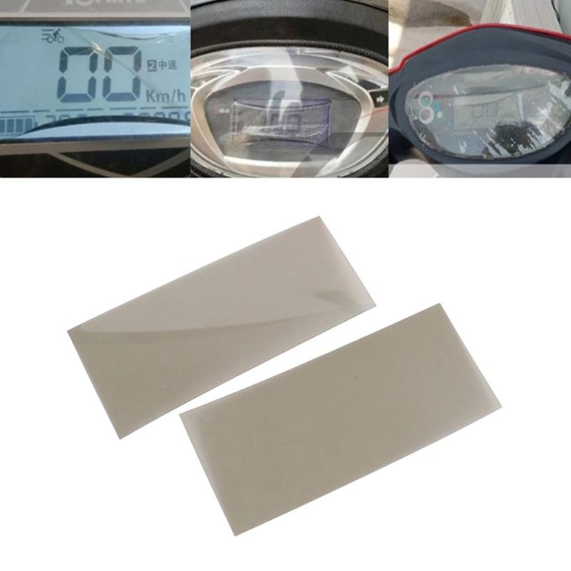 2pc Vehicle Polarized Film Electric Bike Dashboard LCD Protective Film,AntiGlare Repair Membrane for Enhances Visibility