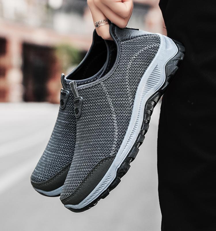 

Мужская обувь большого размера, спортивная, альпинистская, повседневная, универсальная, сетчатая, дышащая, с одной педалью 44