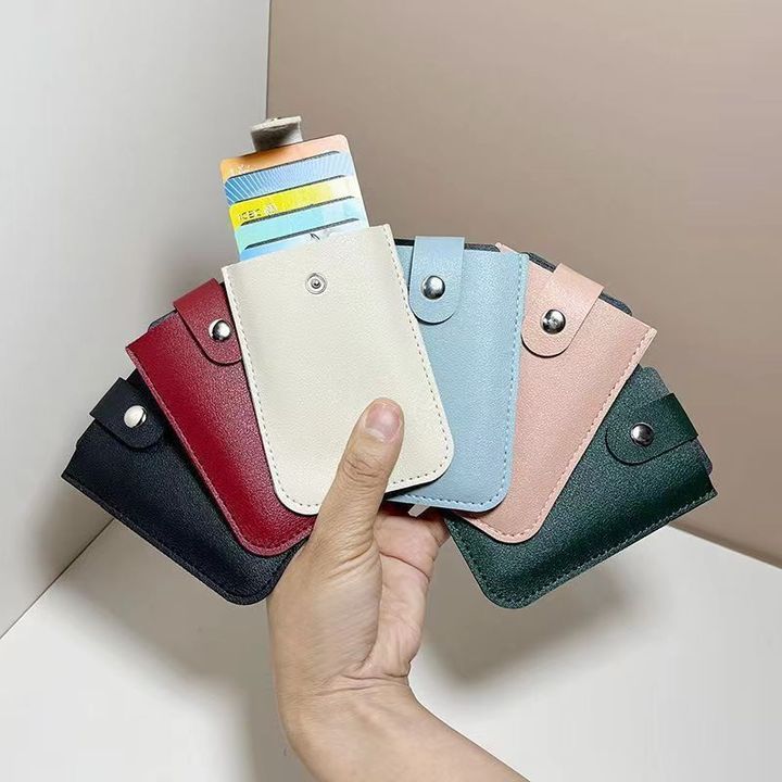 1PCS Large-capacity Pull-out Card Holder with Multiple Card Slots, Convenient ID Card and Bank Card Storage Clip, Anti-demagnetization ID Card Holder