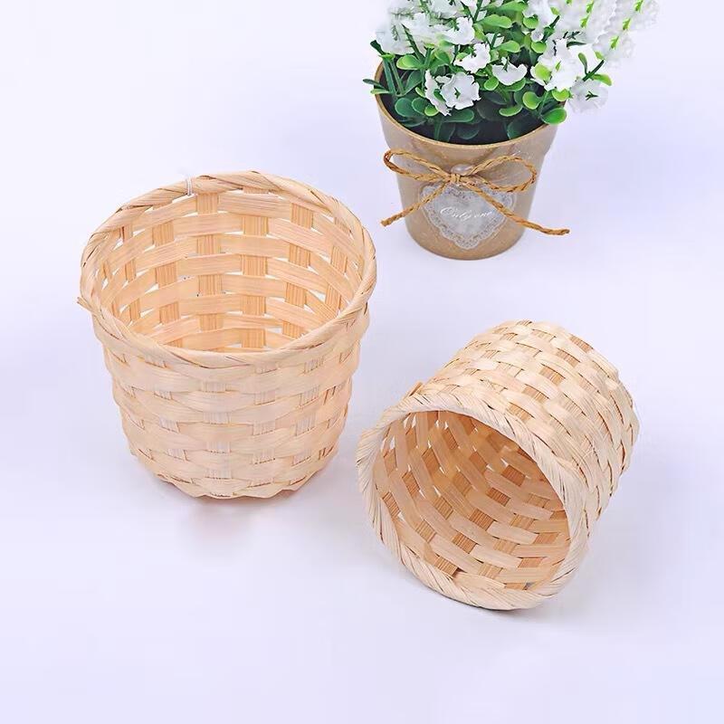 Handwoven Bamboo Storage Baskets
