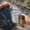 Reusable Aluminum Zinc Zinc Alloy Cup 150 ML Outdoor Cup Tea Cup Folding Camping Cup  Hiking