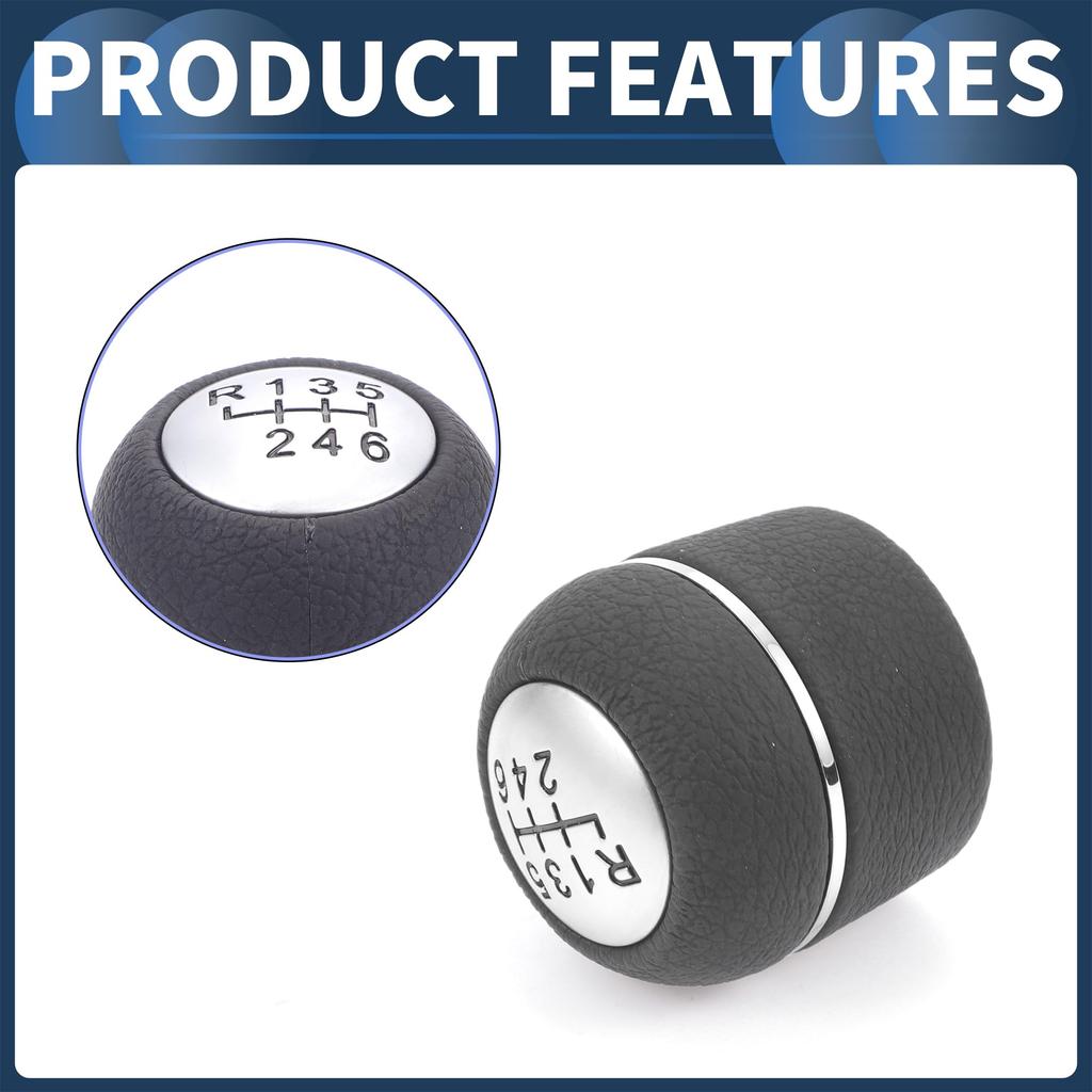 INFINAUTO Manual Gear Shift Knob for Alfa Romeo 159 Ergonomic Design 6-Speed 2005-2012 (1pc)