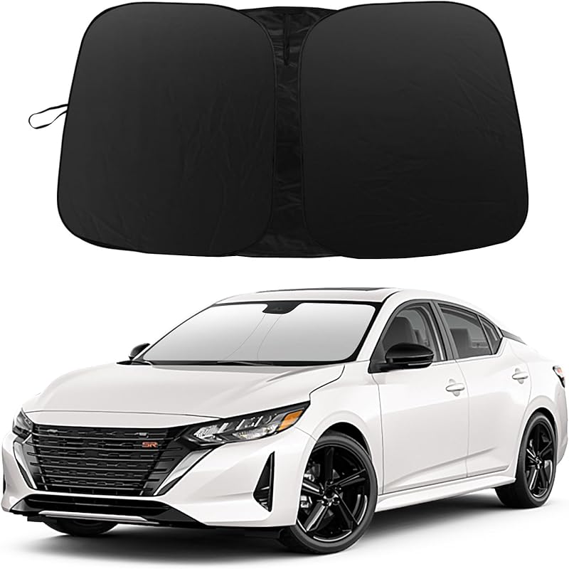 Windshield Sun Shade Compatible With 2018 Kia Sportage Accessories, 240T Foldable Window Sunshade Sun Visor Protector, Blocks UV Rays Keep Your