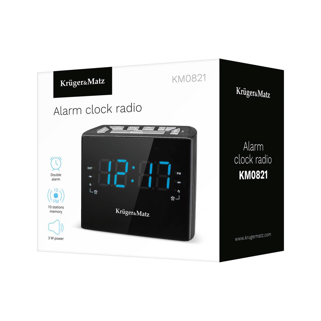 Radio alarm clock FM Led Alarm Kruger&Matz Km 821