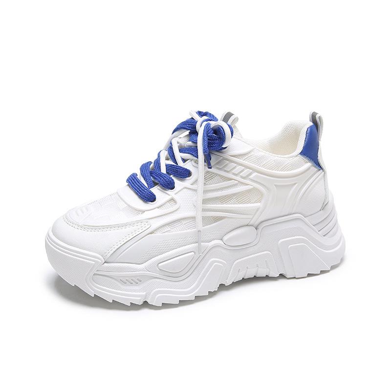 Buty tatusia studentki lekkie oddychające buty damskie nowe buty sportowe casual na platformie z siateczki