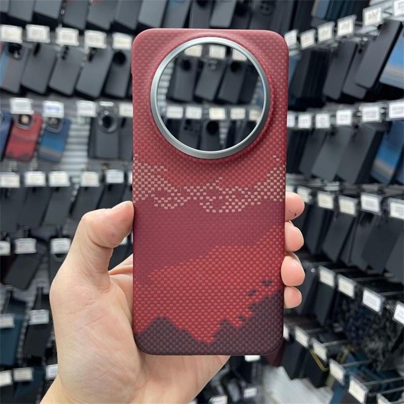 For Huawei Mate 80 Pro Case Aramid Carbon Fiber For MagSafe Magnetic Case Thin Carbon Cover Shell