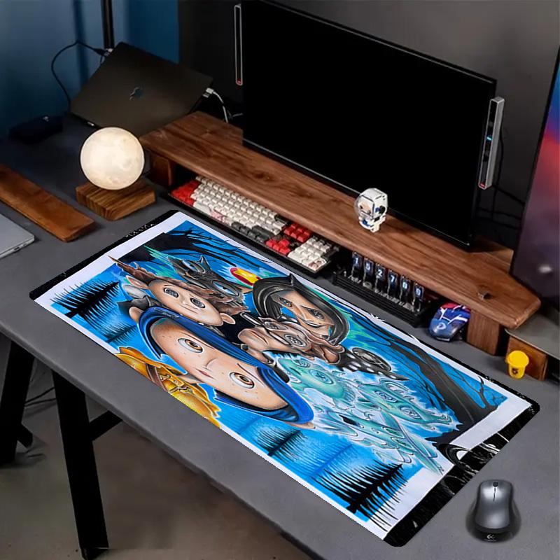 Coraline Print Mouse Pad, Anti‑Slip Desktop keyboard Mat, for PC Laptop Gaming Working Daily Use, Cool Festival Surprise Gift