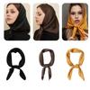 Luxurious Square Scarf With Silky Feel Imitation Silk Handkerchief For Everyday Wear and Office Women Social Event