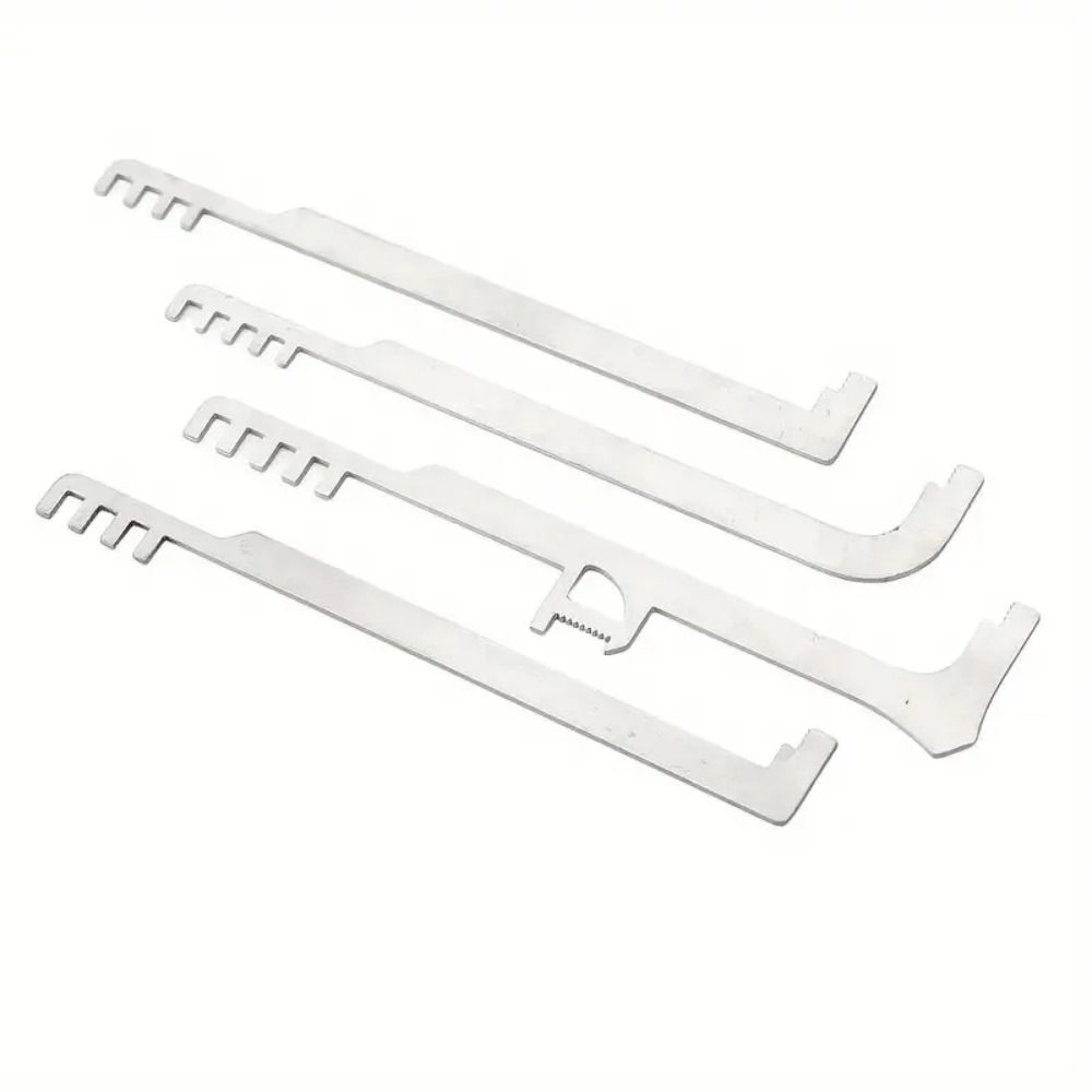 Kompaktní sada na otevírání zámků Náhradní klíč Hřebenové planžety Klíče na otevírání dveří Profesionální hák na zámky odolný proti korozi Automobilový háček