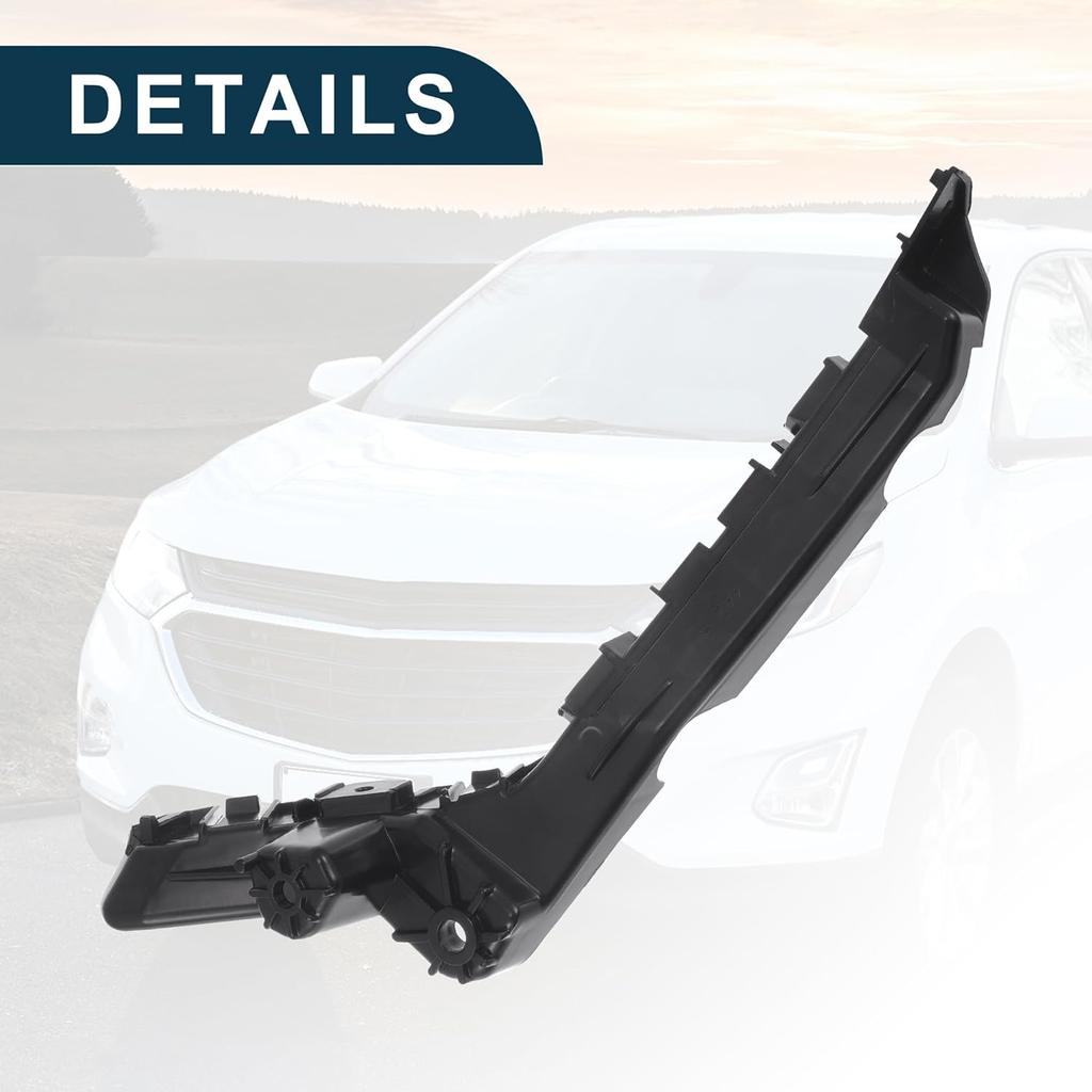 Bumper Support Bracket for Chevy Equinox Durable No.84059893 | Right Side Front Bumper Retainer Bracket Hold Mount Black 1 Pc