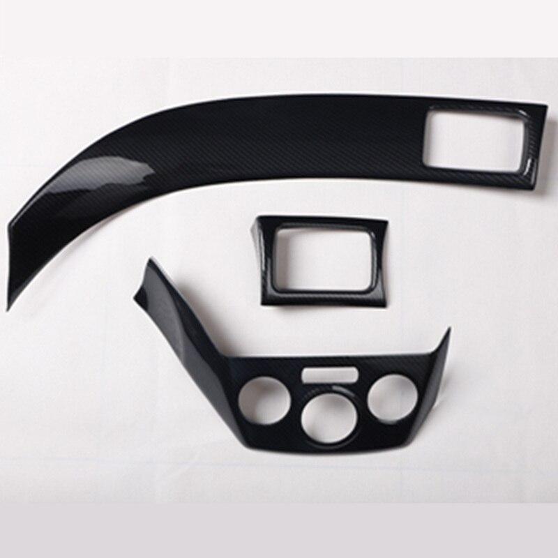 

Для Subaru Forester 2008-2012 LHD RHD автомобильный Стайлинг углеродное волокно центральной консоли приборная панель AC вентиляционное отверстие рамка крышка Model A LHD