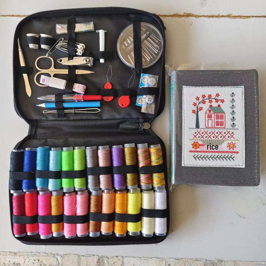 Portable 86-Piece Sewing Kit with Oxford Cloth Bag