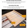 Aluminum Alloy 45 Type T-slot T-track Miter Track Jig Fixture Slot 45x12.8mm For Table Saw Router Table Woodworking Tool