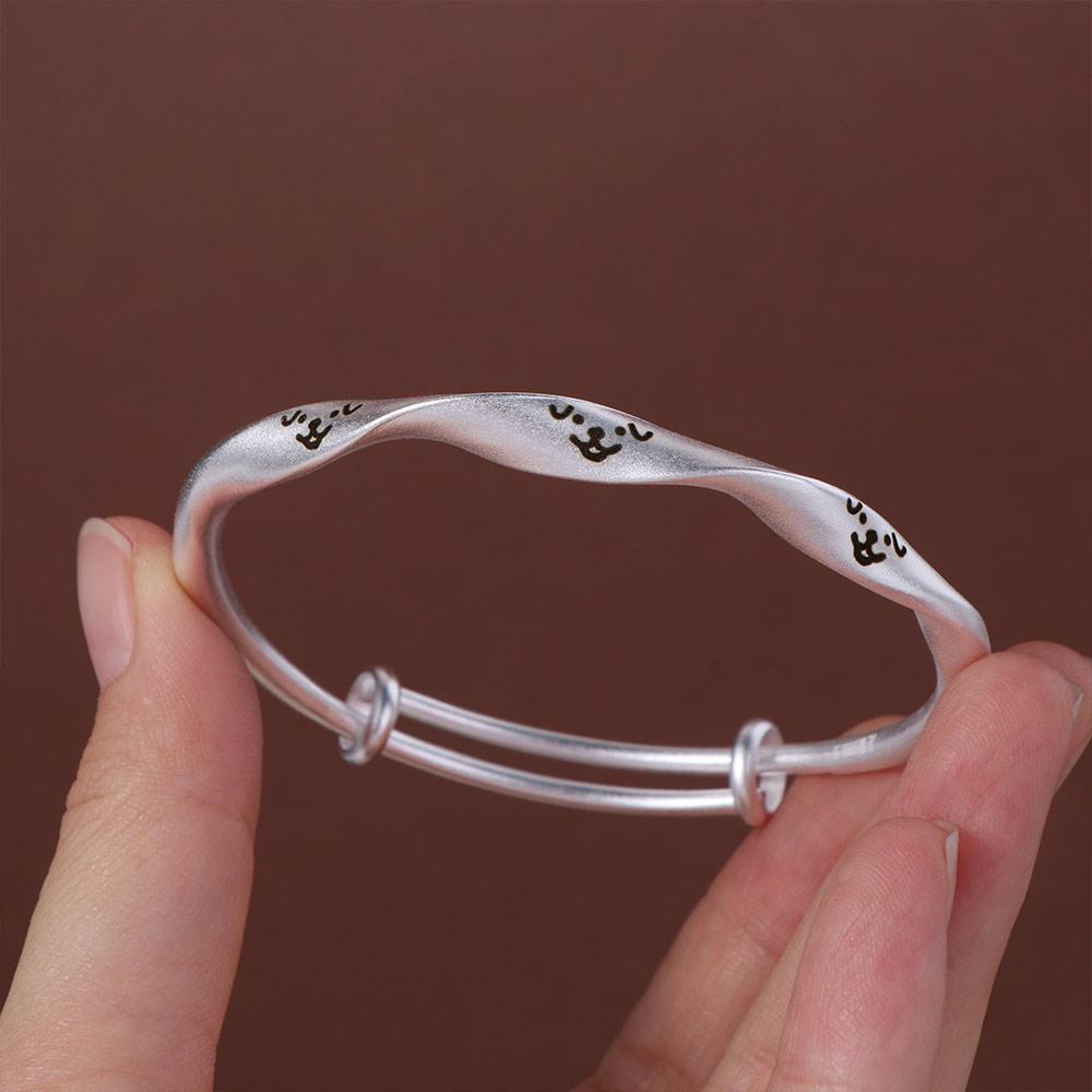 Classic Copper Bracelets Adjustable Cute Hand Bracelet Sweet Cat Bangle  Party