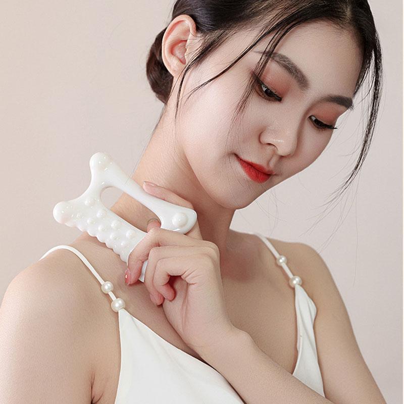 Resin Gua Sha Massage Tool Face Lift Lymphatic Drainage Trigger Guasha Board For Neck Leg Arm Body Muscle Relief