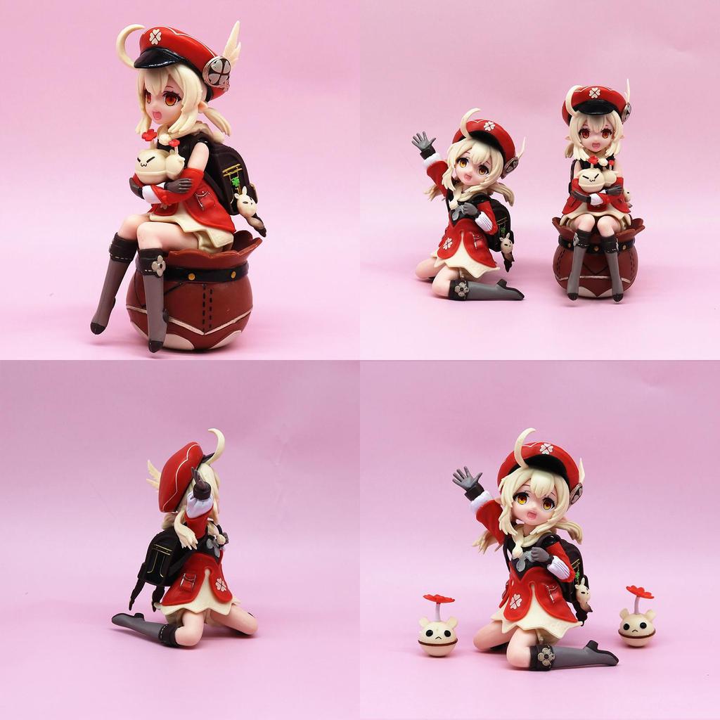 High-quality Original God Klee Spark Knight Gk Klee Sitting And Standing Game Peripheral Decorative Model 11-13cm Pvc Statue