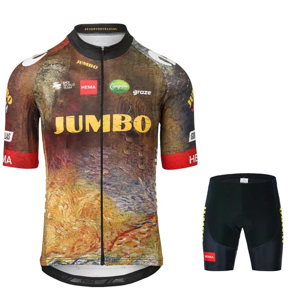 2026 Pro Team Cycling Jersey Set Men's Ciclismo Clothing Road Bike Shirts Suit Bicycle Bib Shorts MTB Wear Maillot Culotte