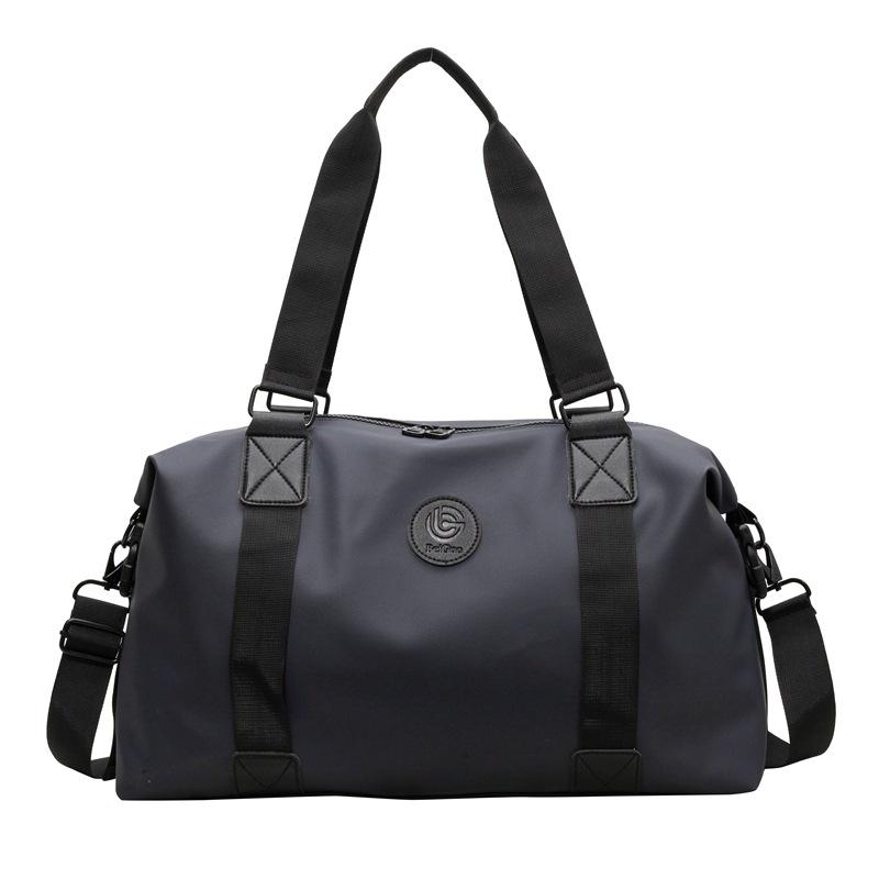 Single-Shoulder Travel Bag: Large-Capacity Luggage with Dry/Wet Separation for Business and Sports.