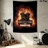 Supernatural Wall Tapestry Aesthetic Wall Hanging Printed Fabric Blanket Decorative Tapestries For Bedroom Living Room Home Decor