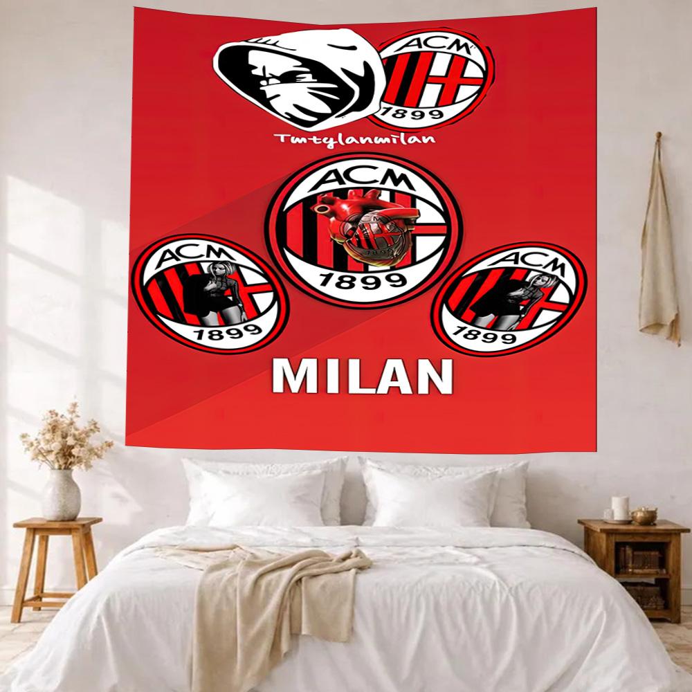 Ac Milan Wall Decor Tapestry Art For Pet Memorial Birthdaywedding Party Backdrop Family Gift