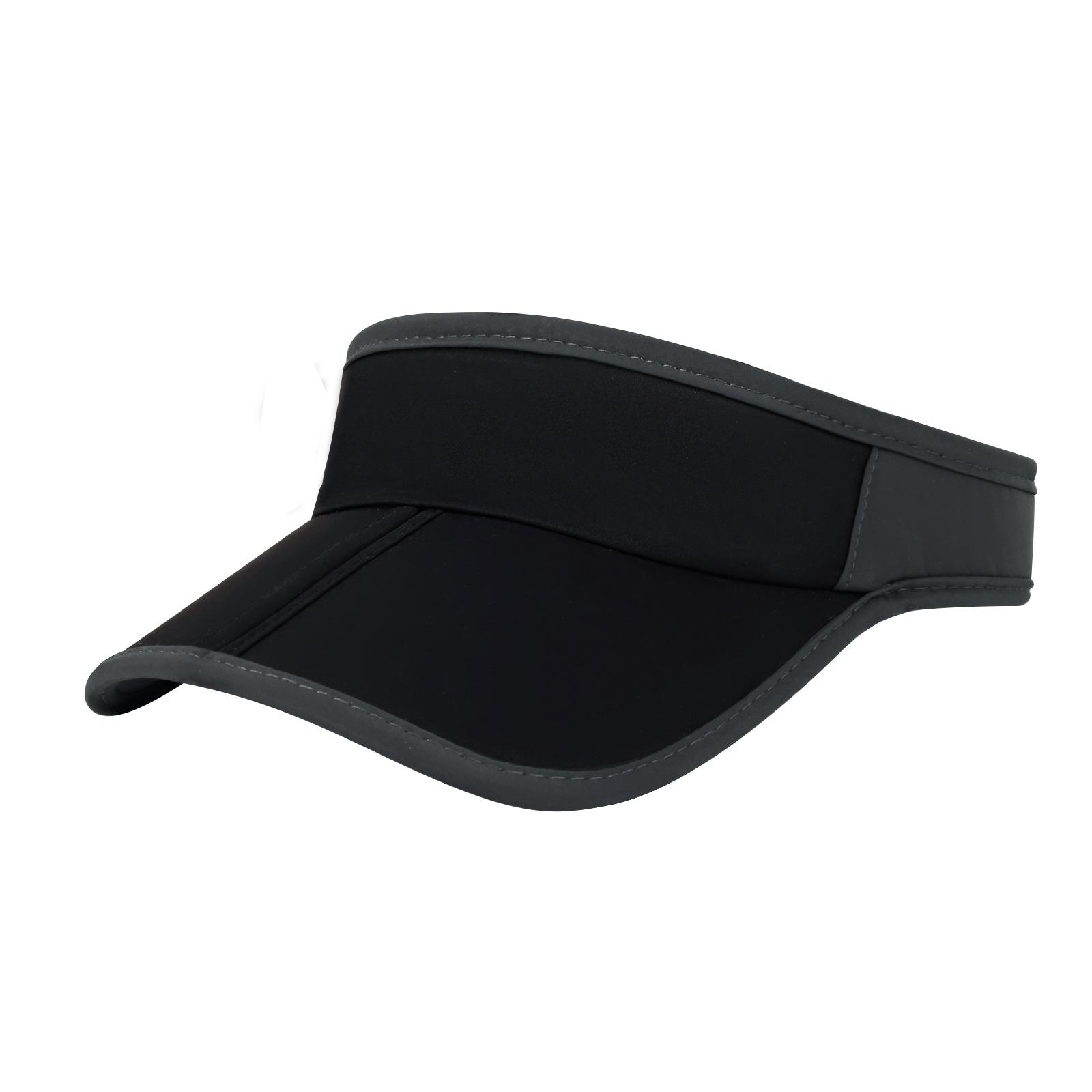 

Солнцезащитная шляпа и козырек от солнца, летняя спортивная шляпа на открытом воздухе, быстросохнущая пустая шляпа, корейская универсальная цветная солнцезащитная шляпа для мужчин One size чёрный