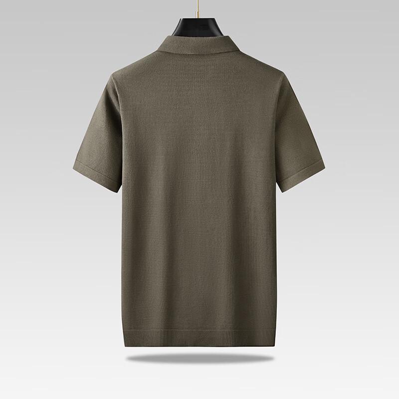Dibenze Men's Plus Size Short Sleeve Polo Shirt