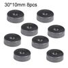 8pcs Speaker Cabinet Rubber Table Conical Full Size