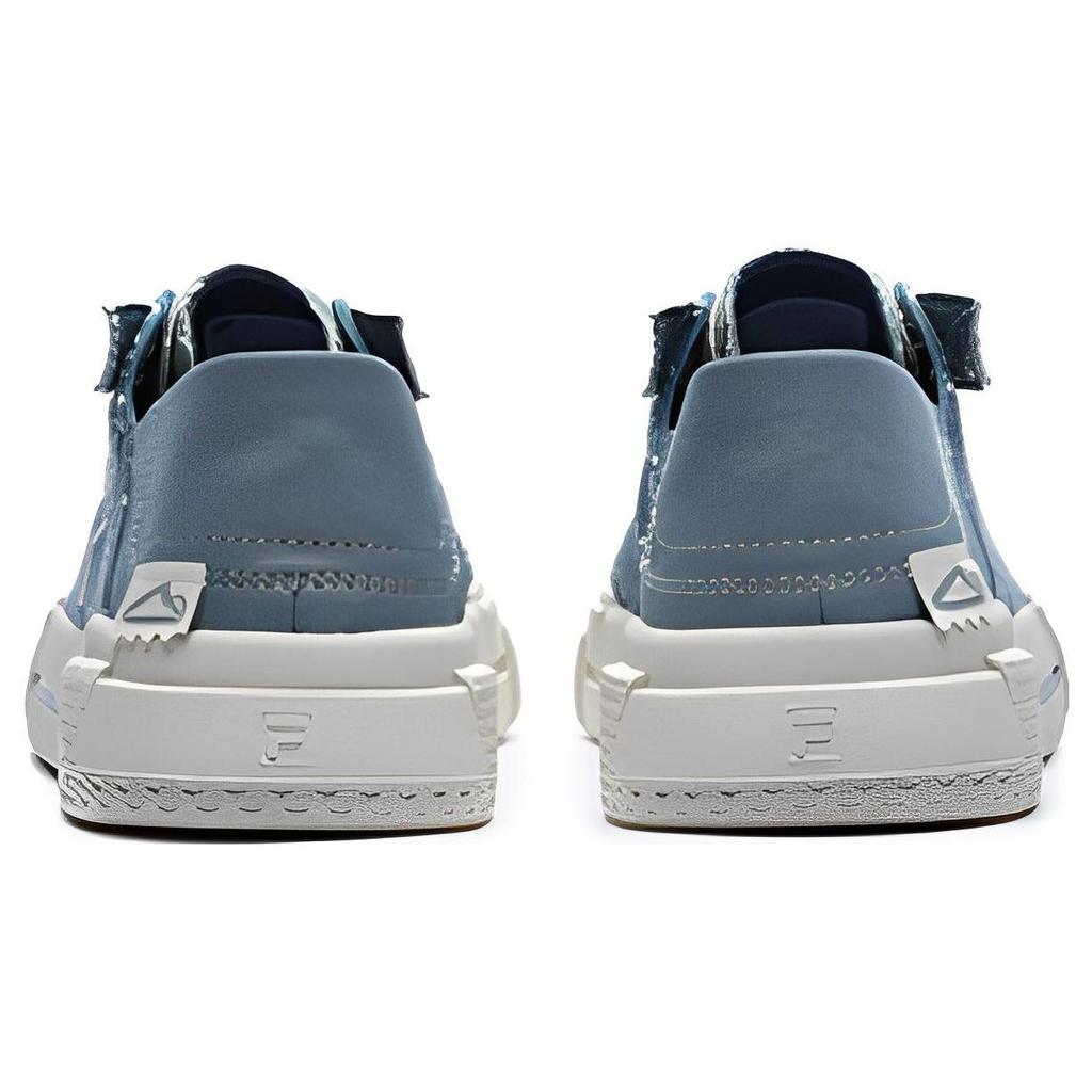 Fila Fusion Wallride DX Trendy Durable Lightweight Low-Top Canvas Shoes Women Sneaker Lead Cream T12W228203FLG