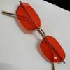 Trendy Rimless Geometric Sunglasses Women Men Small Frame Polygonal Y2k Sun Glasses Retro Gradient Lens Shades Eyewear