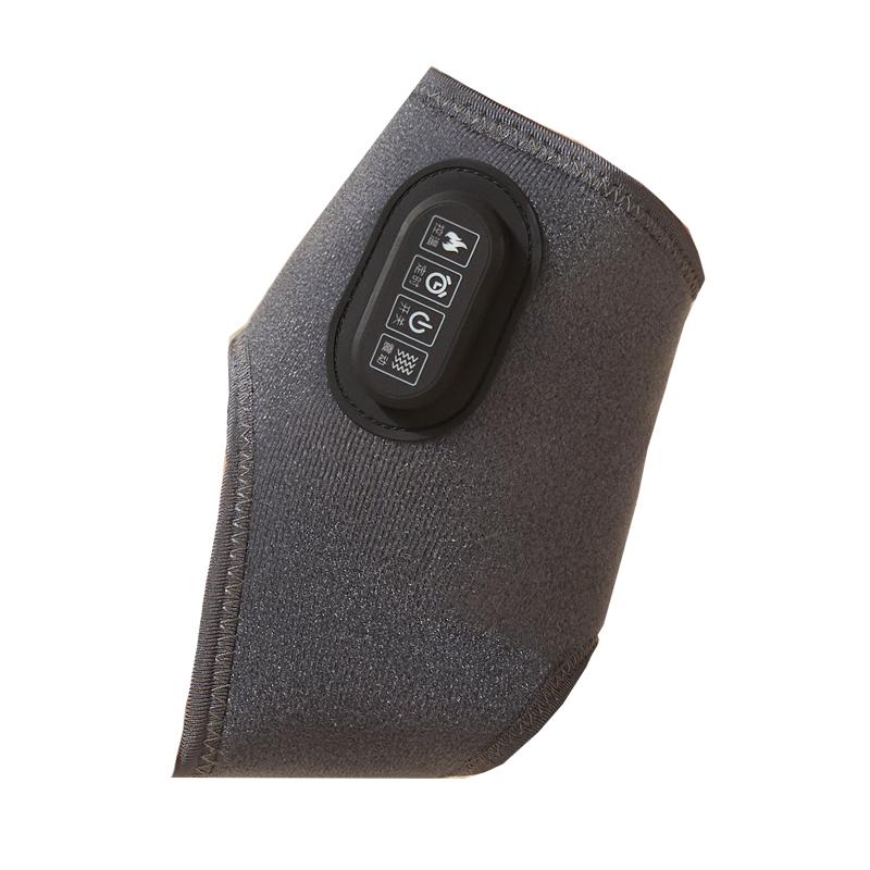 Cordless Ankle Massager with Heating Rechargeable Heated Ankle Brace Foot Heating Pad Wrap with Massage Intensity Adjustment