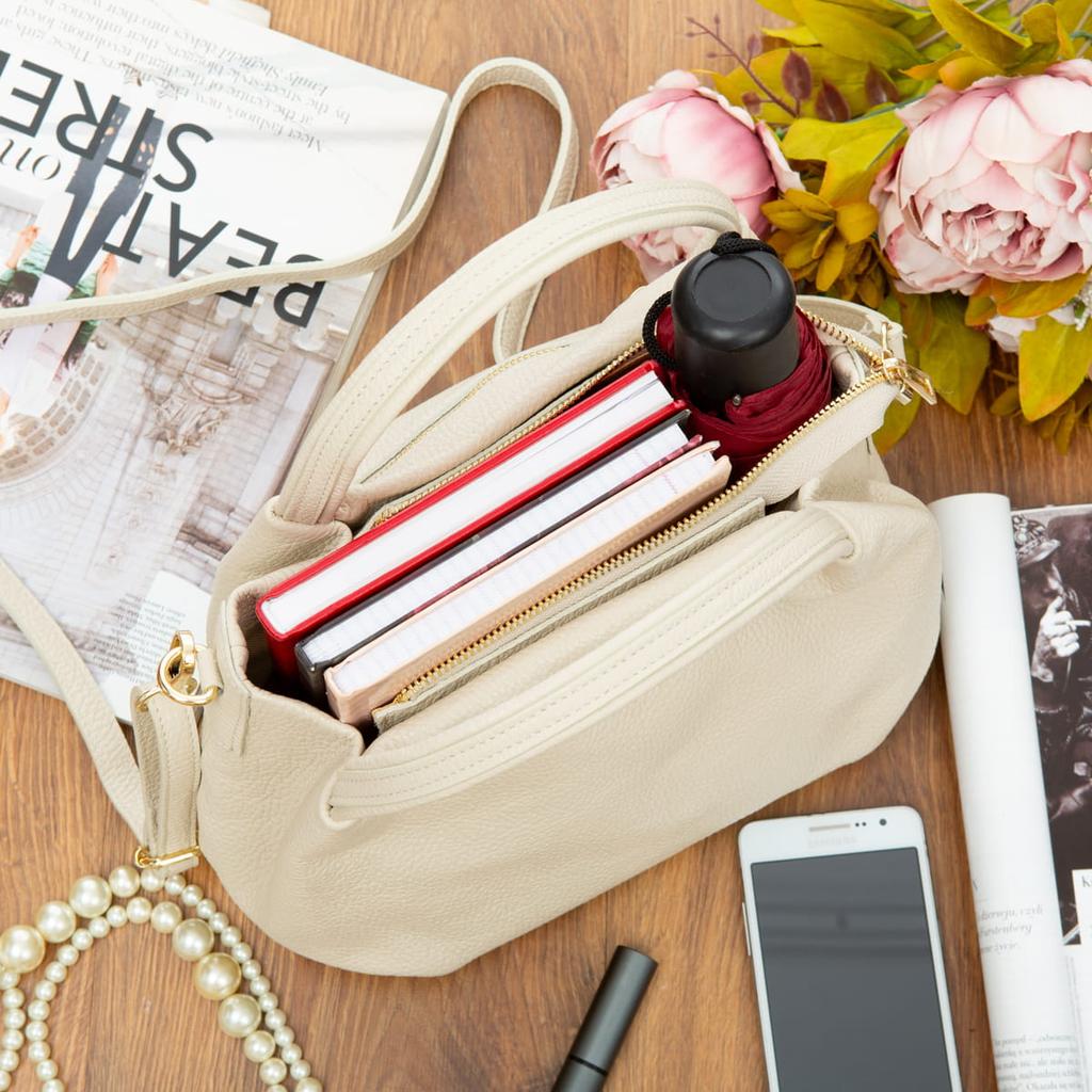 Vera Pelle Bolsa Leather Shoulder Bag, Ruda