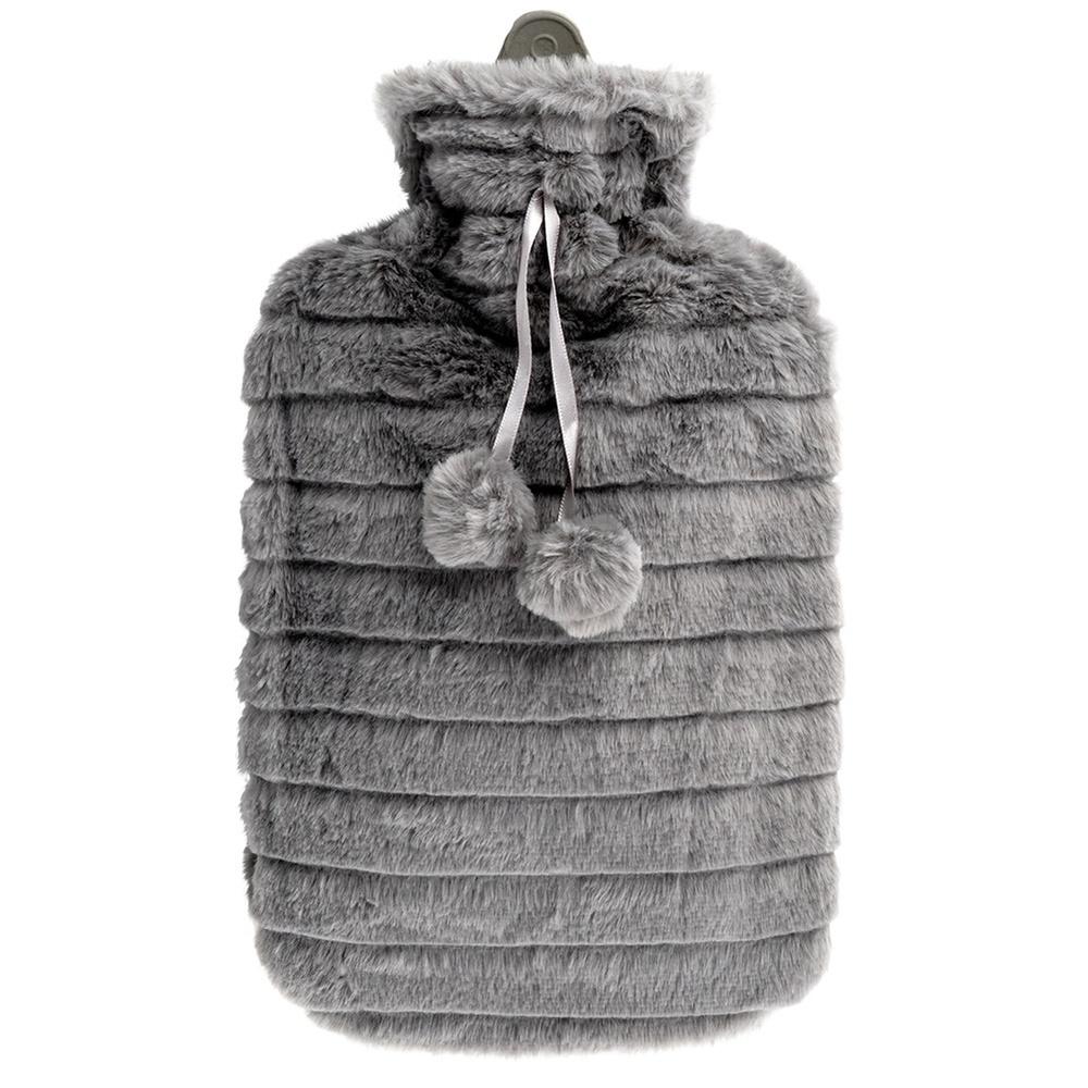 Duży Termofor Pluszowy W Pokrowcu Sweterku Ogrzewacz Gumowy Na Wodę XXL