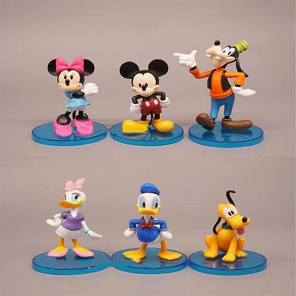 Adorable Mickey Mouse Clubhouse Figurines Cute Minnie Donald Duck Goofy Pvc Models