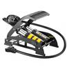 Heavy Duty Foot Air Pump 15Bar - for Car/Bike/Moto Tires, Balls, Air Beds, Fast Inflation, Gauge, Foldable, 3 Nozzles