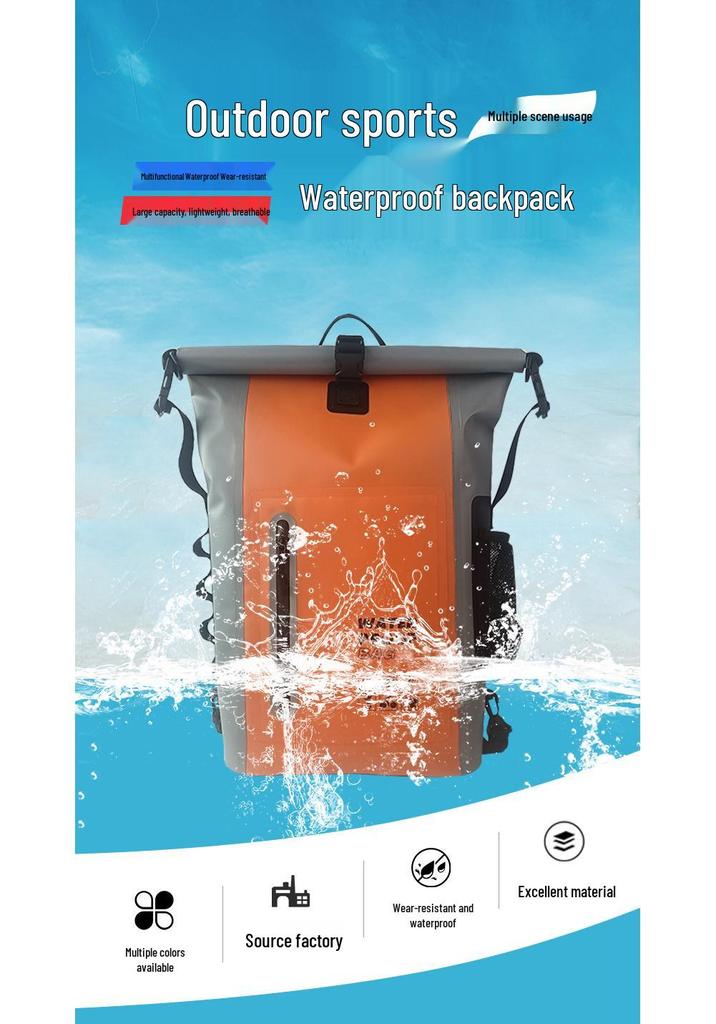 Unisex Waterproof Outdoor Backpack for Swimming, Diving & Beach Storage