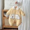 2025 Boys' One-Piece Winter Warm Clothing for Boys and Girls, Cartoon Super Cute Padded Outdoor Clothing, Baby One-Piece Crawling Suit