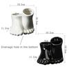 Ceramic Feet Shaped Planter, Succulent Plant Pots with Drainage, Mini Flower Pot for Home Office Decor Ornament