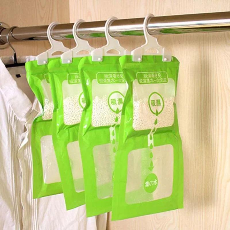 Leistungsstarker Hänge-Feuchtigkeitsabsorberbeutel, Entfeuchterbeutel, Schimmelabweisend Antifeuchtigkeit für Kleiderschrank & Schrank