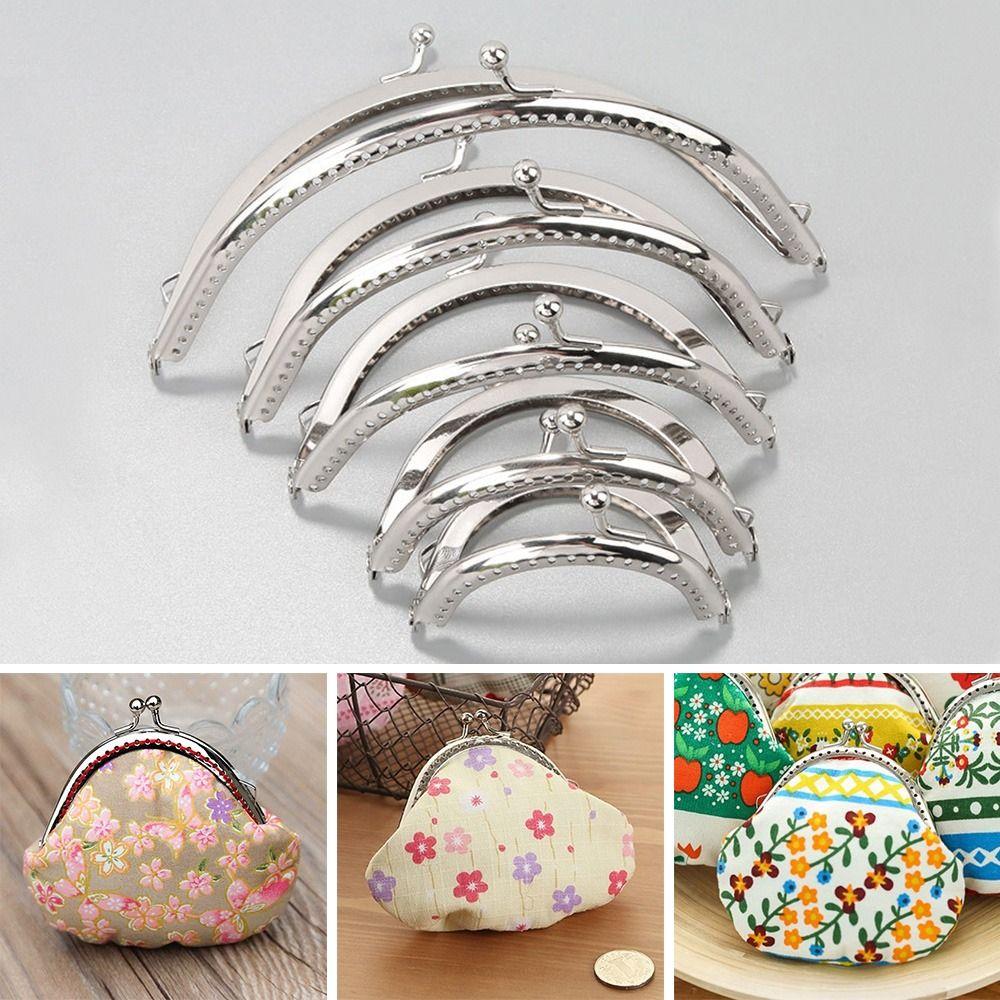 Metal Purse Frame Kiss Clasp Vintage Purse Frame Mini Bag Frame Buckle  DIY Craft